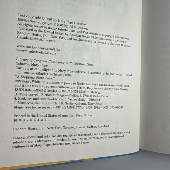 Magic Tree House Carnival at Candlelight by Mary Pope Osborne 1st Edition - Picture 9 of 9